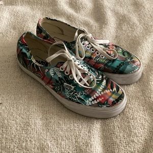 Van’s tropical print shoes